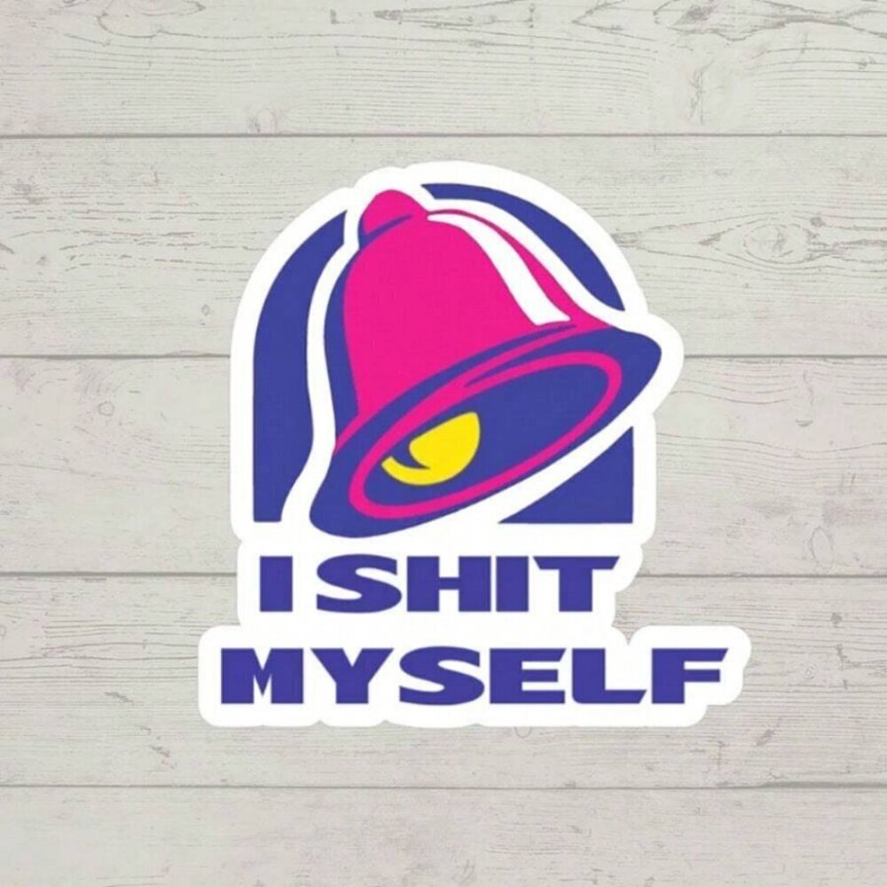 1pc I Myself Sticker Laptop Sticker Funny Workplace Funny Vinyl Sticker